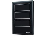 DOOR, LOCK & KEYS.  ACCEPTS 3 CHASSIS, BLACK