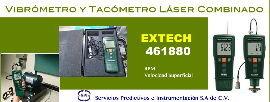 MEDIDOR DE VIBRACIÓN + TACOMETRO LASER