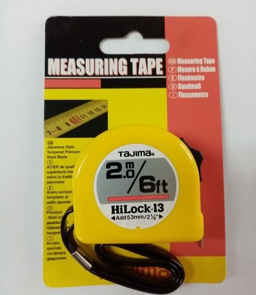 FLEXOMETRO 2.0m/6 ft * 13mm PLASTICO