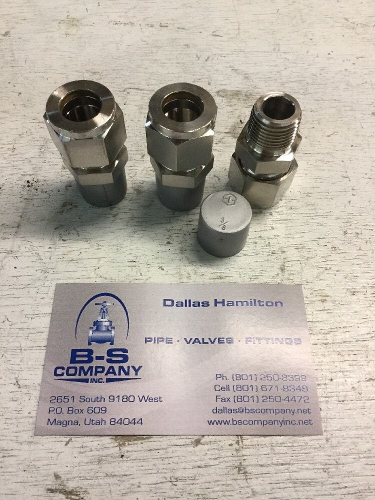 CONECTOR MACHO 1/2-3/8 SS