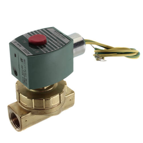 VALVULA USO VAPOR 2/2 NC 1/2" NPT 5-125 PSI BR