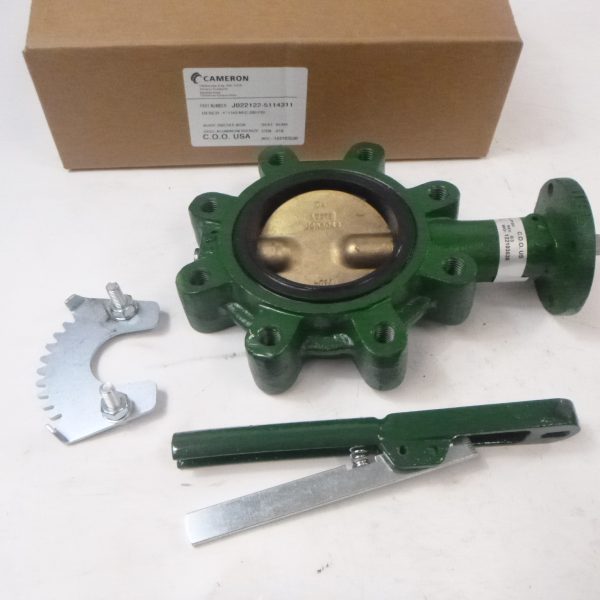 VALVE, BUTTERFLY, RESILIENT SEATED, 4 IN 200 PSI LUG DUCTILE IRON/ALUM BROZ BUNA N - LOCKING