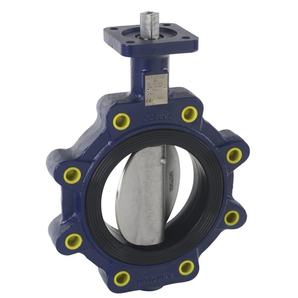 VALVE, BUTTERFLY, RESILIENT SEATED, 10 IN 200 PSI LUG DUCTILE IRON/ALUM BROZ BUNA N - HAND WHEEL