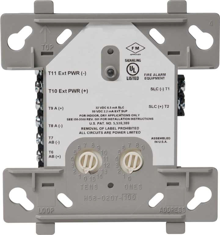 ADDRESSABLE RELAY MODULE WITH FLASHSCAN; PROVIDES TWO