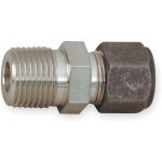 CONECTOR MACHO 3/8-3/8 SS