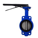 VALVE BUTTERFLY 10"  200 PSI WAFFER CAST IRON/316 SS BUNA N - HAND WHEEL