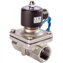 VALVULA 2/2 NC USO GENERAL ACERO INOXIDABLE 1/4