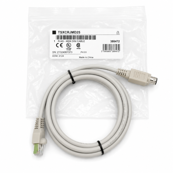 CABLE DE CONEXION RJ45 A MINIDI PARA PROGRAMACION DEL PLC