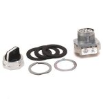Push Button, White, Std. Knob Spring Rtn fr/ Both