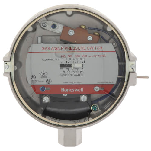 SWITCHE POR ALTA 1-26"H20 SPST, 1/2"NPT, MANUAL RESET (OBSOLETO -REEMPL C437D2003)