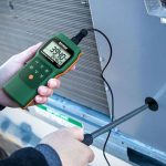 Anemómetro / sicrómetro con registro de datos CFM/CMM.