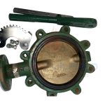 VALVE, BUTTERFLY, RESILIENT SEATED, 8 IN 200 PSI WAFFER CAST IRON/ALUM BRONZ BUNA N - HAND WHEEL
