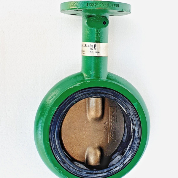 VALVE, BUTTERFLY, RESILIENT SEATED, 4 IN 200 PSI WAFFER CAST IRON/ALUM BROZ BUNA N - LOCKING