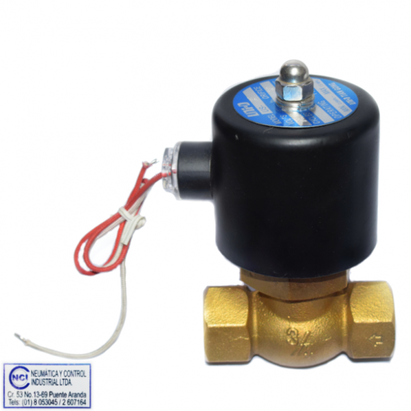 VALVULA USO VAPOR 2/2 NC 3/8"NPT 0-110 PSI BR