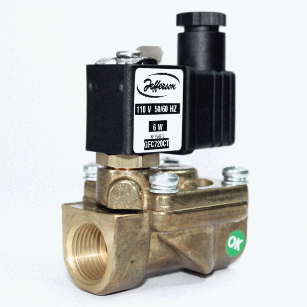 VALVULA 2/2 NC 1/2" X 9.16 BAR VITON