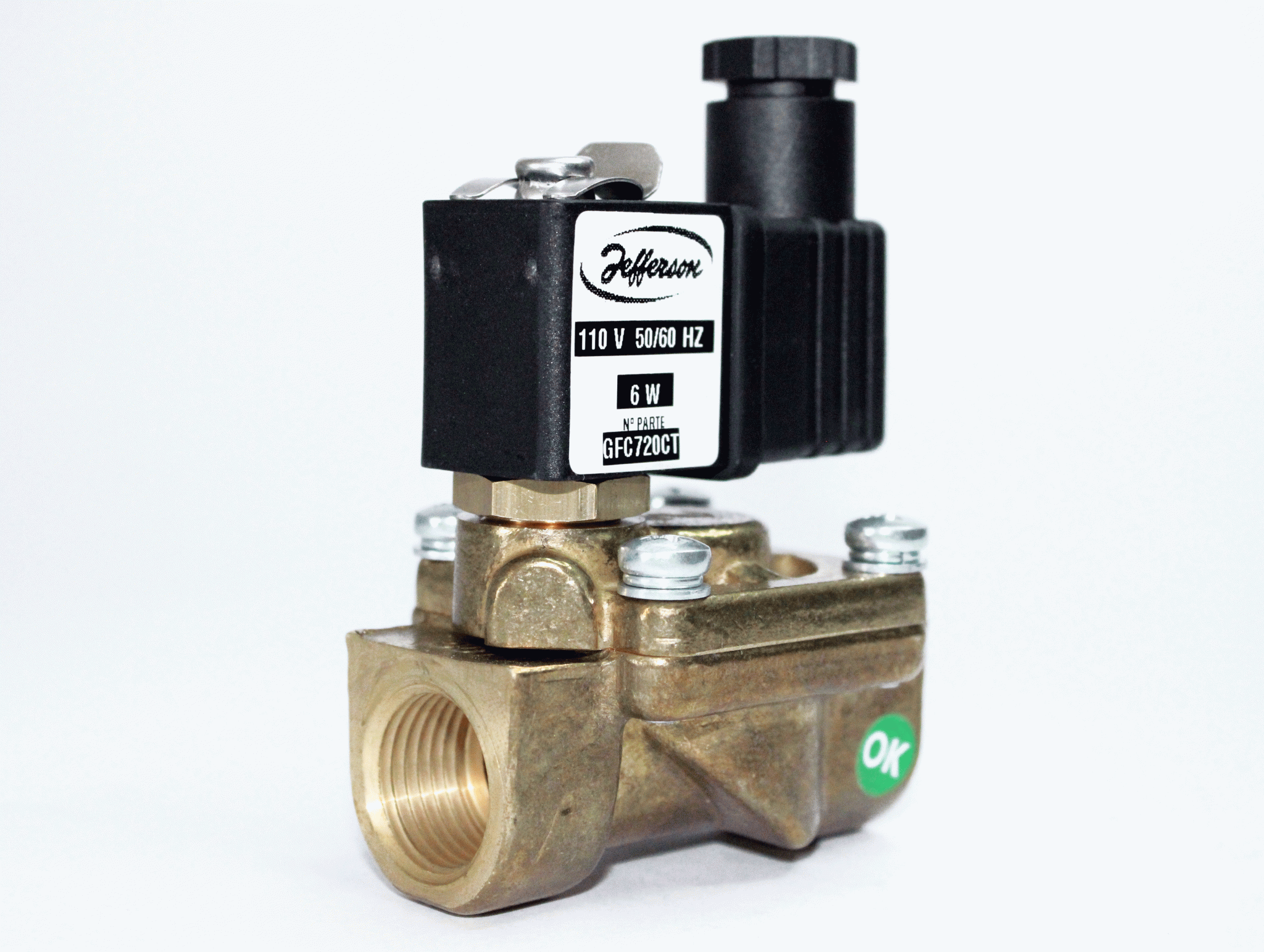 VALVULA 2/2 NC 1/2" X 9.16 BAR VITON