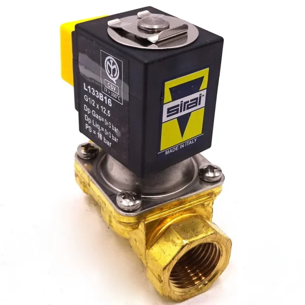 VALVULA 2/2 3/8", NC  0-10 BAR BUNA 240VAC