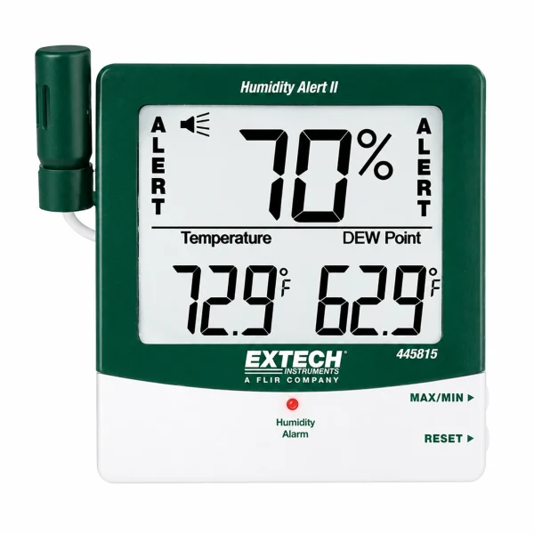Termo Higrómetro digital con sonda y punto de rocío