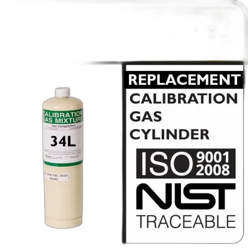 GAS CALIBRACIÓN ISOBUTYLENE (100 PPM), BALANCE AIR, 34 L (ALUMINUM CYLINDER)