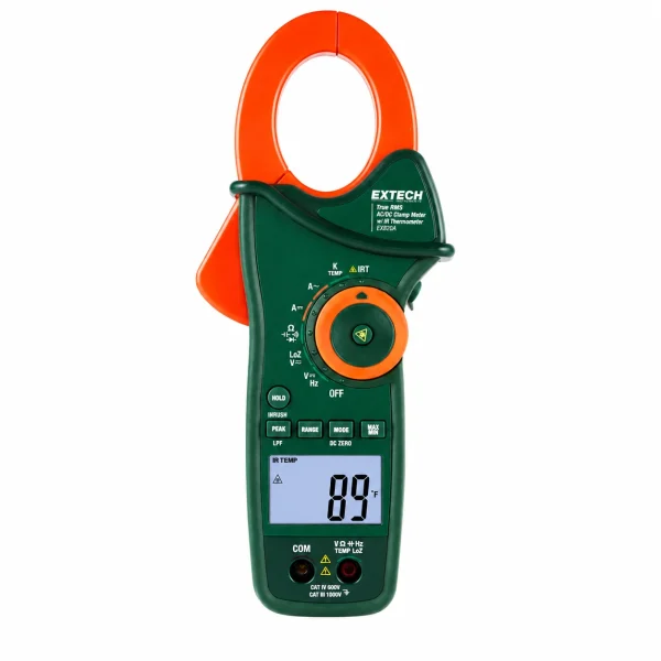 AMPERIMETRO + THERMOMETRO IR/1000A--50-270C