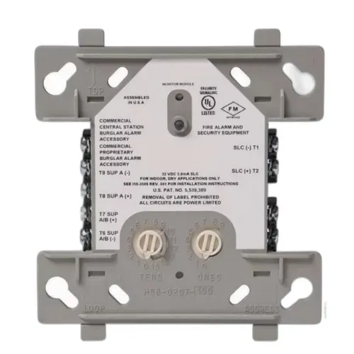 ADDRESSABLE DUAL MONITOR MODULE; WITH FLASHSCAN
