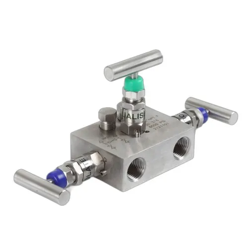 MANIFOLD DE 2 VIAS 1/2" FLANCHEx1/2"FNPT