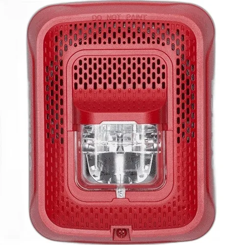 SPEAKER STROBE RED WALL