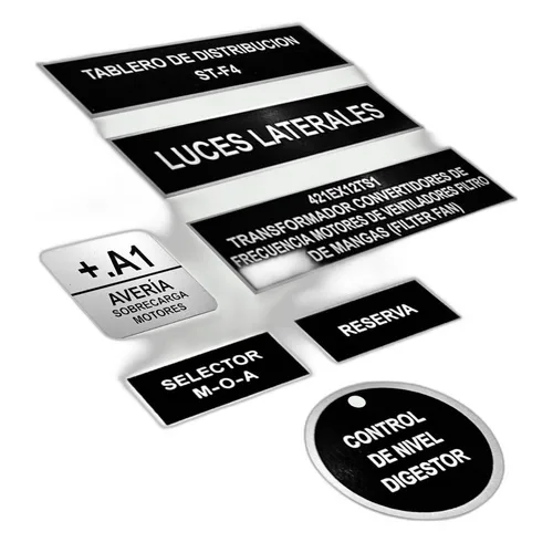 PLACAS DE IDENTIFICACION