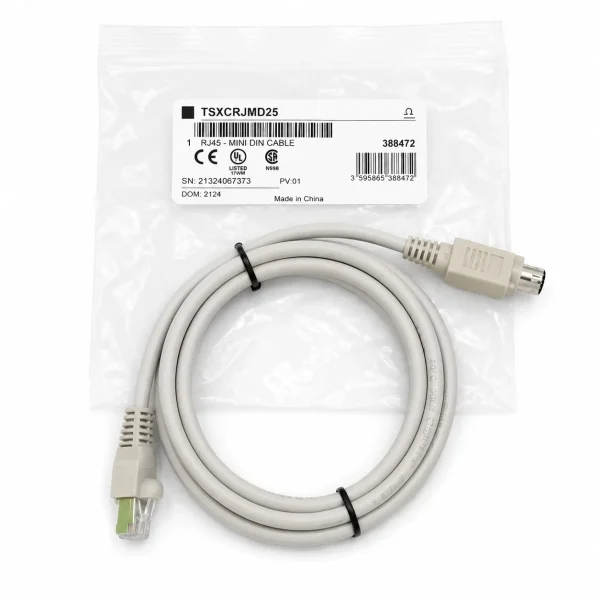 CABLE DE CONEXION RJ45 A MINIDI PARA PROGRAMACION DEL PLC